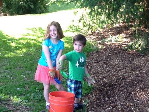 Ava and James at work